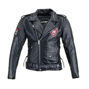 Kožená moto bunda W-TEC Black Heart Perfectis černá 6XL