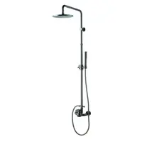 WF Industrial sprchový systém s pákovou batériou olejom pogumovaný bronz SIKOBWFSSS