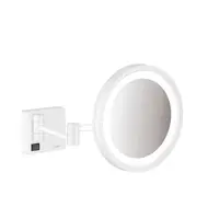 Hansgrohe AddStoris kozmetické zrkadielko sklopné vo farbe matná biela 41790700