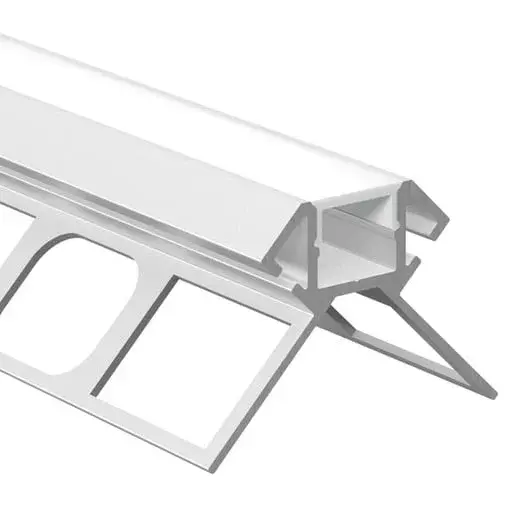 Lišta pre led pásku McLED strieborná mat, hliník, dĺžka 200 cm, výška hrany 10 mm, ML-761.045.43.S2