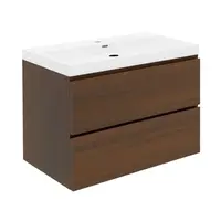 Kúpeľňová skrinka s umývadlom SAT B-Way 79x30x45 cm orech mat BWAY280NUTU4