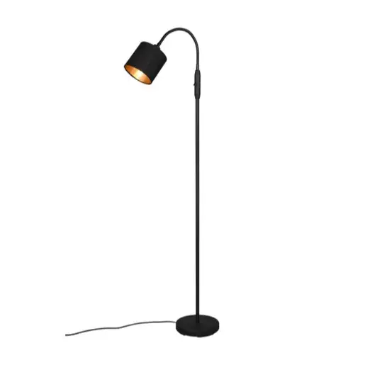 Stojaca lampa Reality Tommy čierna R46331079