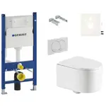 Závesný WC set Geberit do ľahkých stien / predstenová SAT SIKOGESTOR72D01