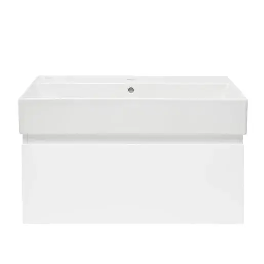 Kúpeľňová skrinka s umývadlom SAT B-WAY 79x30x45 cm biely lesk BWAY80WU2