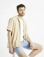 Béžová pánska košeľa Celio Dabob