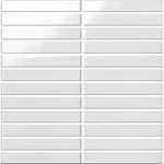 Keramická mozaika Premium Mosaic Kit Kat white 30x30 cm lesk MOSKK2WHL