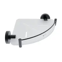 Rohová polička Nimco čierna UNCX208X90