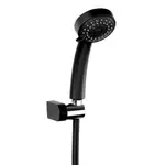 Sprchová hlavica s hadicou Novaservis na stenu chróm-cierna MINI869,5