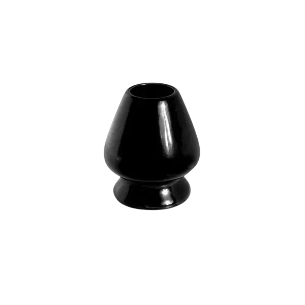 MOYA Naoshi - čierny stojanček na matcha metličku chasen