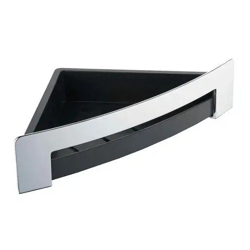 Bemeta Cytro rohová polička čierna/chróm 102208272