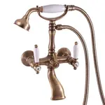 Vaňová batéria RAV Slezák MORAVA so sprchovacím setom 150 mm stará mosadz MK560.5/2SM