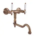 RAV SLEZÁK Morava drezová batéria s otočným ramienkom 100 mm stará mosadz mk501.0/29sm MK501.029SM