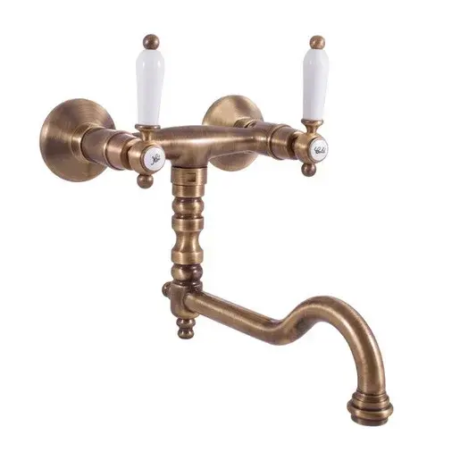 RAV SLEZÁK Morava drezová batéria s otočným ramienkom 100 mm stará mosadz mk501.0/29sm MK501.029SM