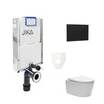 Cenovo zvýhodnený závesný WC set Jika na zamurovanie + WC SAT Brevis SIKOJW3