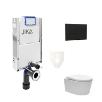 Cenovo zvýhodnený závesný WC set Jika na zamurovanie + WC SAT Brevis SIKOJW3