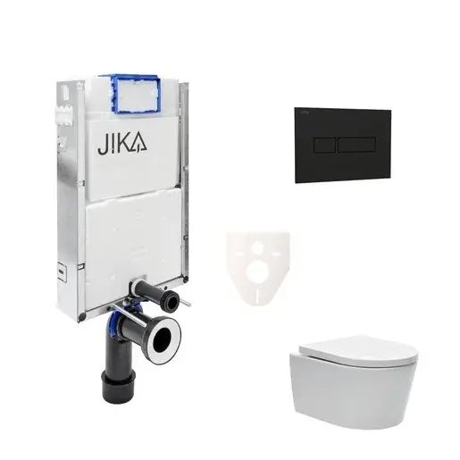Cenovo zvýhodnený závesný WC set Jika na zamurovanie + WC SAT Brevis SIKOJW3