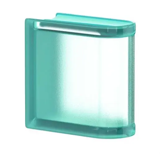 Glassblocks MiniGlass luxfera mätová 15x15x8 cm sklo MGSLEMIN
