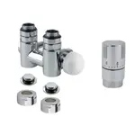 Termostatická sada ISAN rohová stredová ľavá nerez O39NWCL141