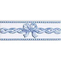 Listela Fineza Ricordi bleu 7x20 cm lesk RICLIFIA