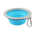 Dog Fantasy Cestovní miska skládací modrá 18×6,5 cm