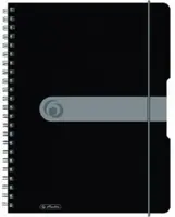 Spirálový blok A4 čtverečkovaný - černý