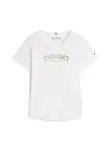 TOMMY HILFIGER Tričko  strieborná / biela