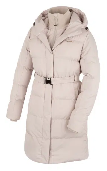 Husky Nerine L XXL, beige Dámský hardshellový plněný kabát