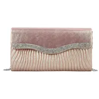 Dámské psaníčko růžovo/zlaté - Michelle Moon Valisa