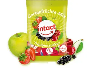 Intact hroznový cukr Gartenfrüchte-mix 100g