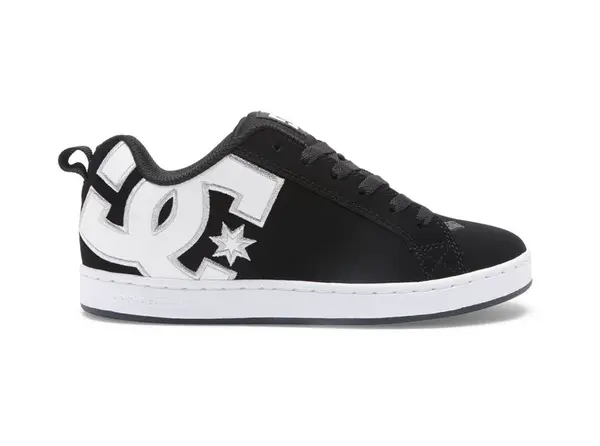 Dc shoes dámské boty Court Graffik Black/White Stencil | Černá | Velikost 7,5 US