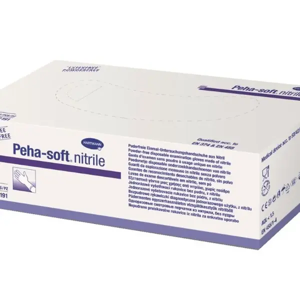 Peha -soft nitrile Vyšetřovací rukavice vel. M 100 ks