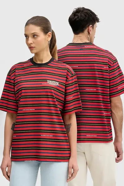 Bavlněné tričko United Colors of Benetton x Stranger Things