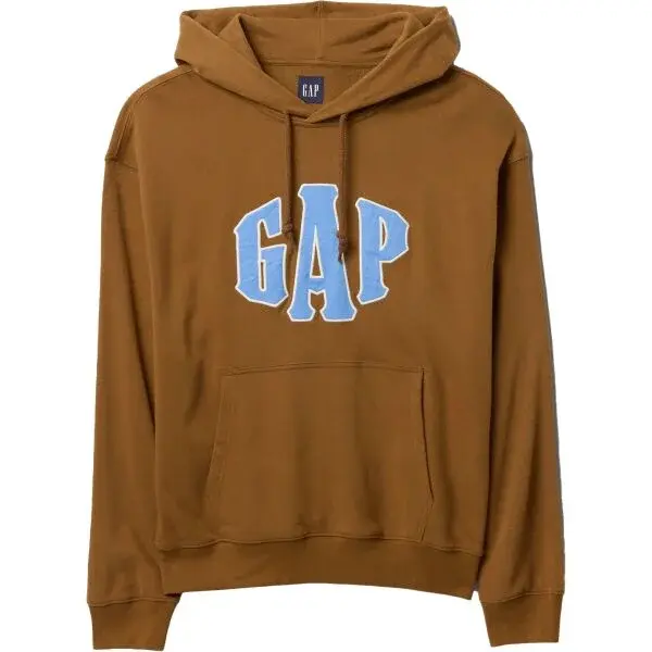 GAP FASHION Pánska mikina, hnedá, veľkosť