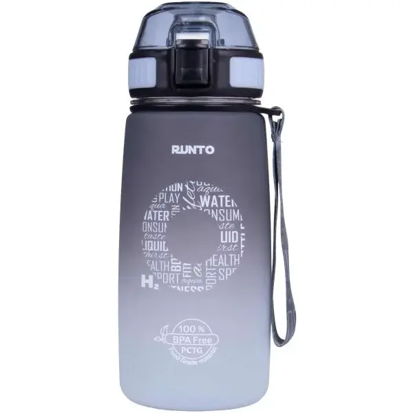 Runto AQUA-GO 630 ML Fľaša, sivá, veľkosť