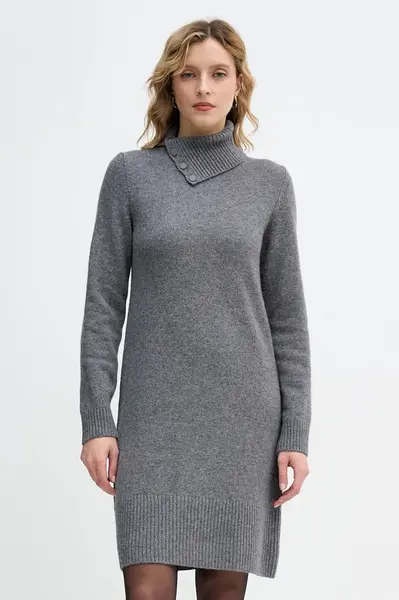 Šaty s příměsí vlny United Colors of Benetton