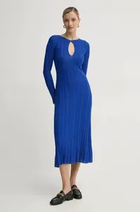 Šaty s příměsí hedvábí Pepe Jeans NATASHA