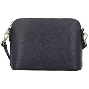 Dámská kožená crossbody kabelka tmavě modrá - Delami Vera Pelle Gosslin