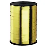 2 x Lesklé dárkové stuhy šířka 10mm, délka 225m, zlatá