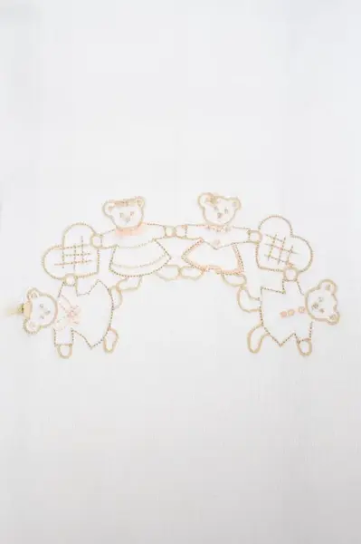 Dětská dárková sada ručník a osuška FAMILY, 2 ks Smetanová / Béžová výšivka Sada (ručník 50x90cm, osuška 70x130cm)