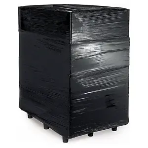 6 x Stretch fólie šířka 500mm, délka 300m, černá, neprůhledná, tloušťka 17µm  | RAJA