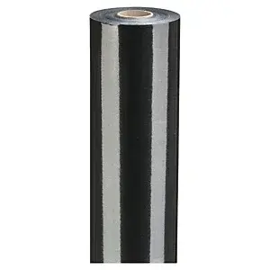 Lesklý dárkový balicí papír, šířka 70cm, délka 25m, černý