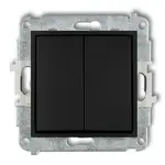 Vypínač matný čierny 12MWP-2 mini