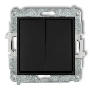 Vypínač matný čierny 12MWP-2 mini