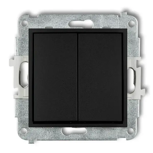 Vypínač matný čierny 12MWP-2 mini
