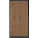 Skriňa Jan H kovová antracit/orech