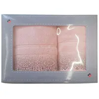 Súprava uterákov Arabesca ružová (500GSM)