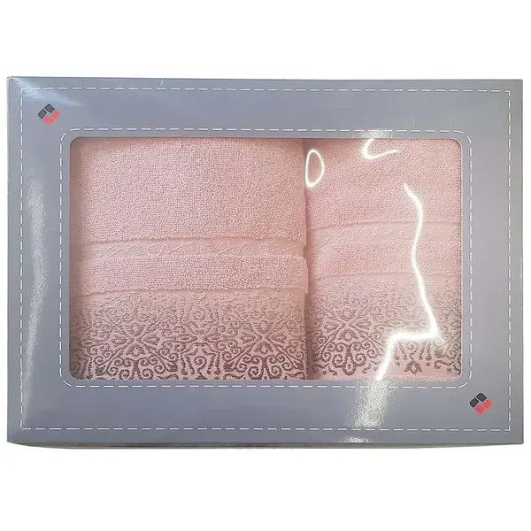Súprava uterákov Arabesca ružová (500GSM)
