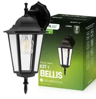 Záhradná lampa BELLIS E27 Black KD1