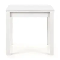 Rozkladací stôl Gracjan 80/160x80cm doska/Abs/MDF – Biely