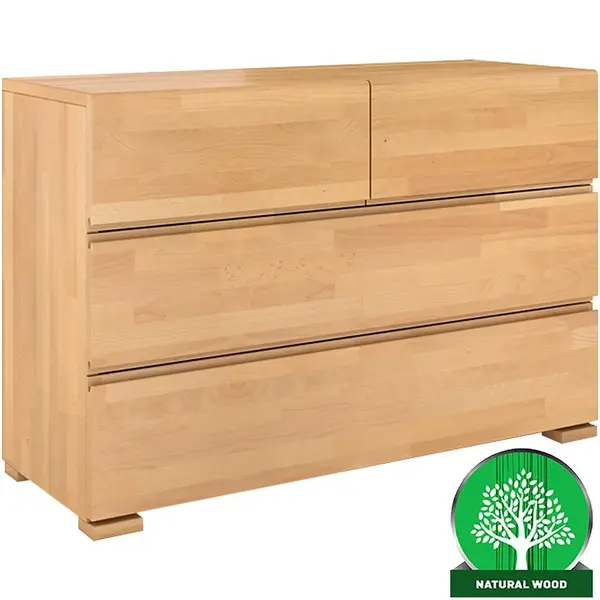 Komoda drevená buk 4s Skandica Vestre Prirodzené